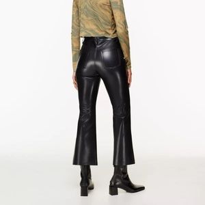 The Melina Kick Flare Pant High-waisted Vegan Leather kick-flare pants NWT 2